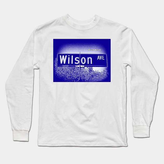 Wilson Avenue, Pasadena, CA ROYALE by Mistah Wilson Long Sleeve T-Shirt by MistahWilson